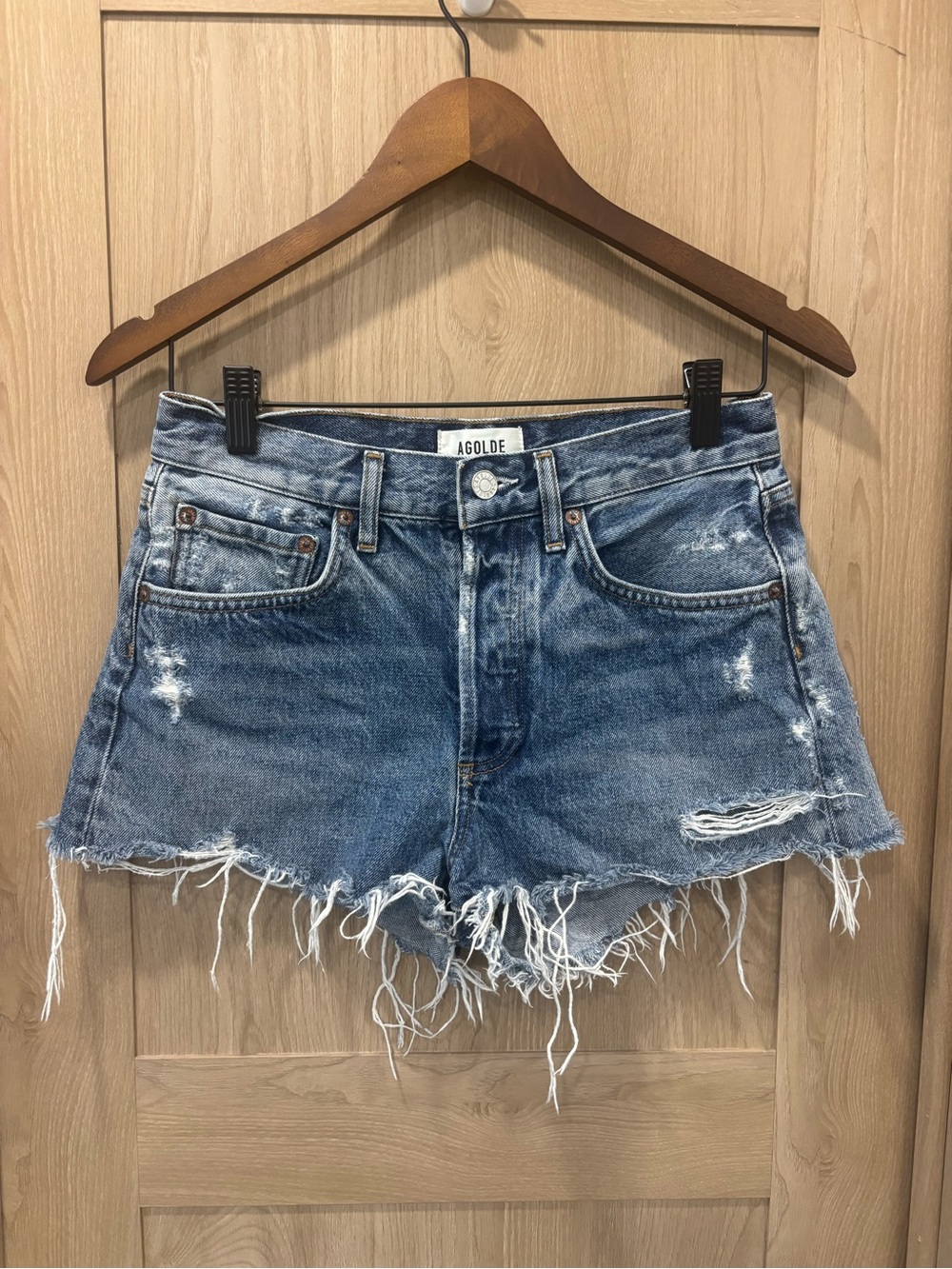 Agolde Parker Jeans Shorts Size 25 Denim